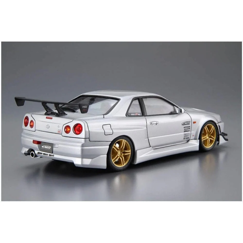 Aoshima A006149 1/24 Nissan Skyline GT-R C-West BNR34 2002 - Image 3