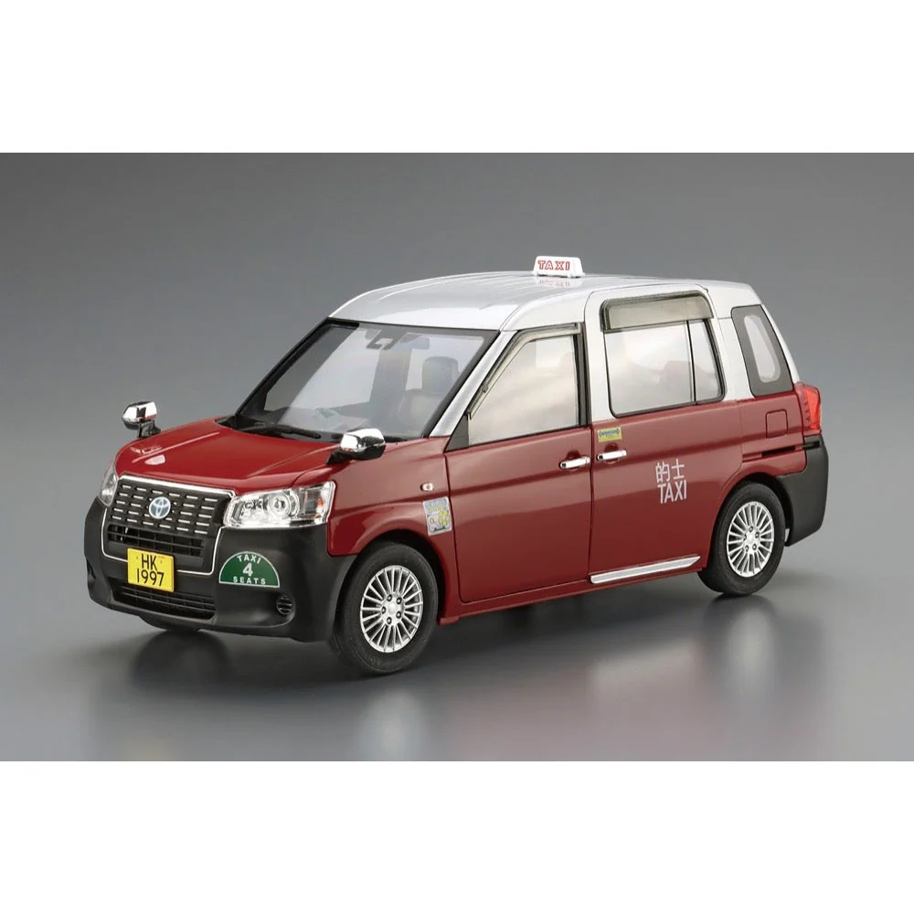 Aoshima A006223 1/24 Toyota NTP10R Comfort Hybrid Hong Kong Taxi 2018 - Image 2