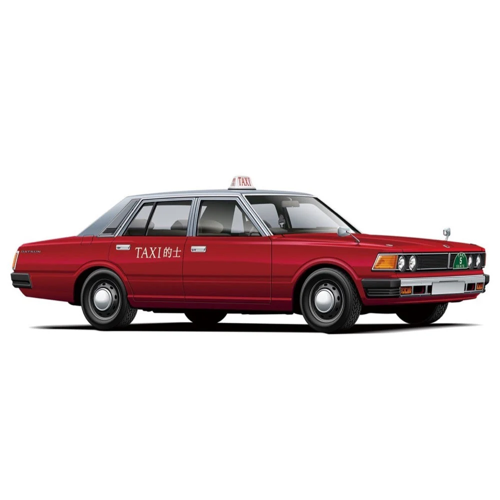 Aoshima A006224 1/24 Datsun 220C 1979 Hong Kong Taxi - Image 4