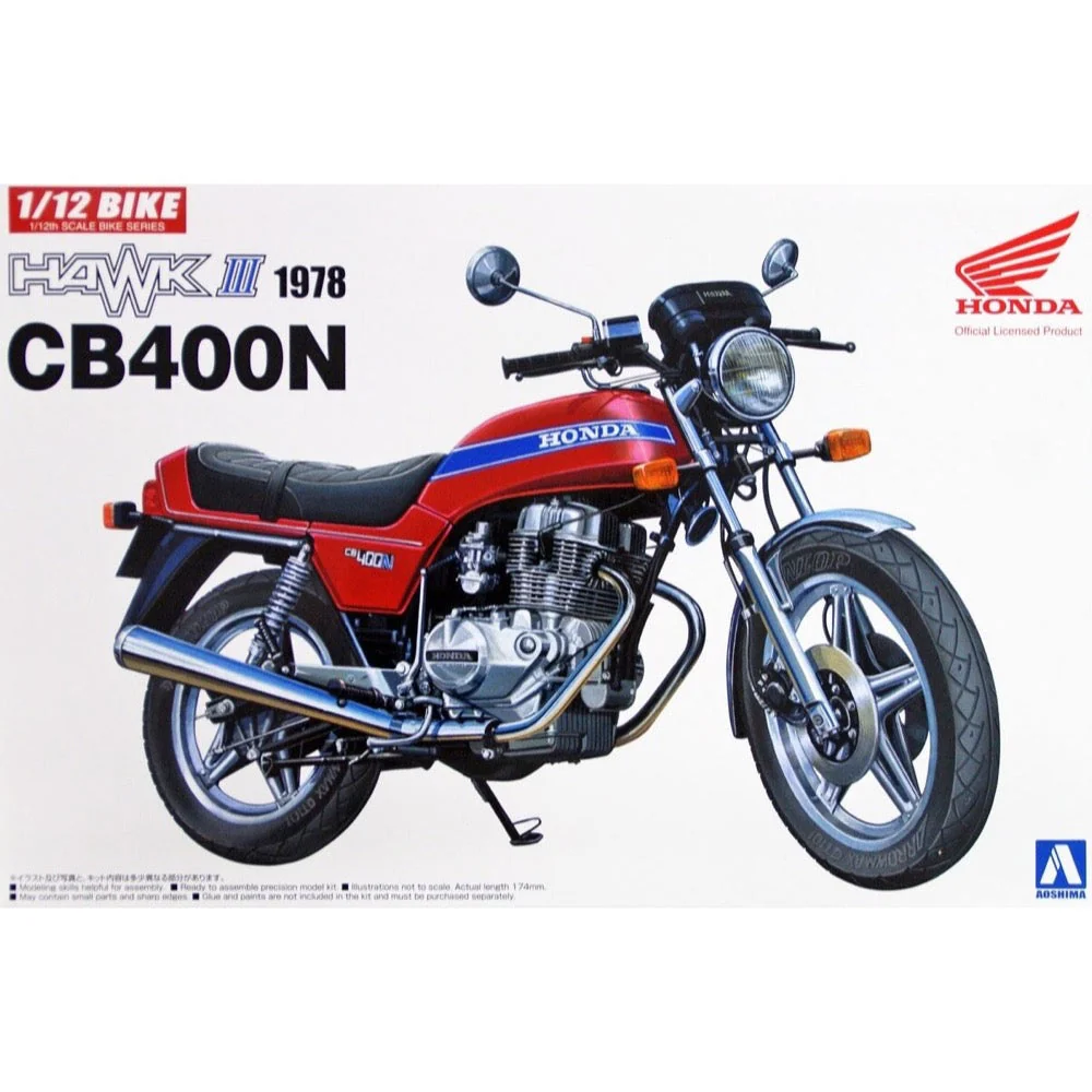 Aoshima A006305 1/12 Honda CB400N HAWK III 1978