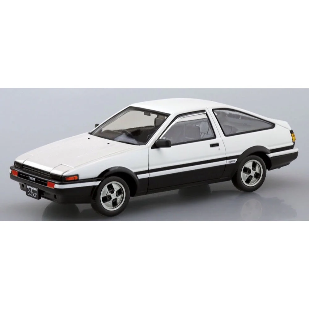 Aoshima A006467 1/32 Toyota Sprinter Trueno High-Tech Two Tone White And Black Snap Kit - Image 2