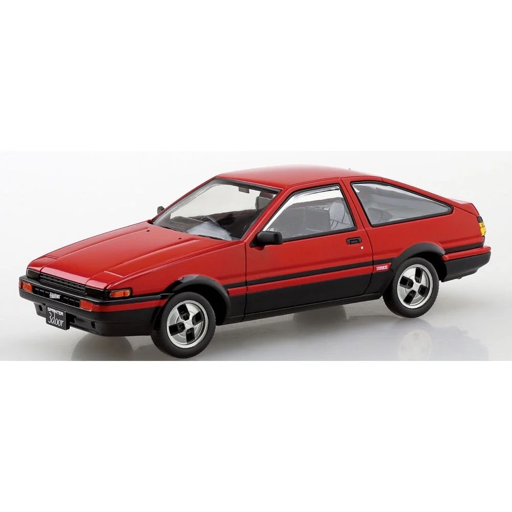 Aoshima A006468 1/32 Toyota Sprinter Trueno High-Tech Two Tone Red And Black - Image 2