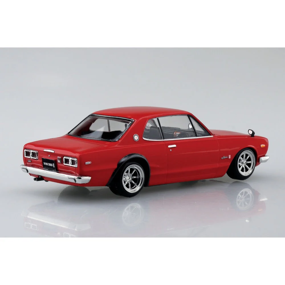 Aoshima A006472 1/32 Nissan Syline 2000 GT-R Custom Wheel Red Snap Kit - Image 3