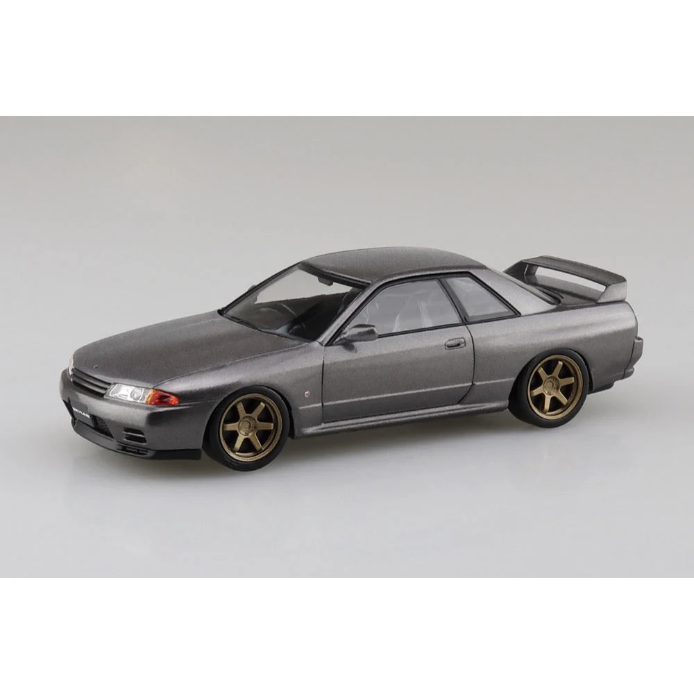 Aoshima A006634 1/32 Nissan R32 Skyline GT-R Custom Wheel Gun-Gray Metallic Snap Kit No.14-SP1 - Image 2