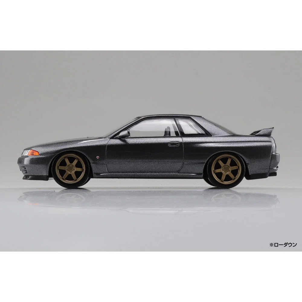 Aoshima A006634 1/32 Nissan R32 Skyline GT-R Custom Wheel Gun-Gray Metallic Snap Kit No.14-SP1 - Image 5
