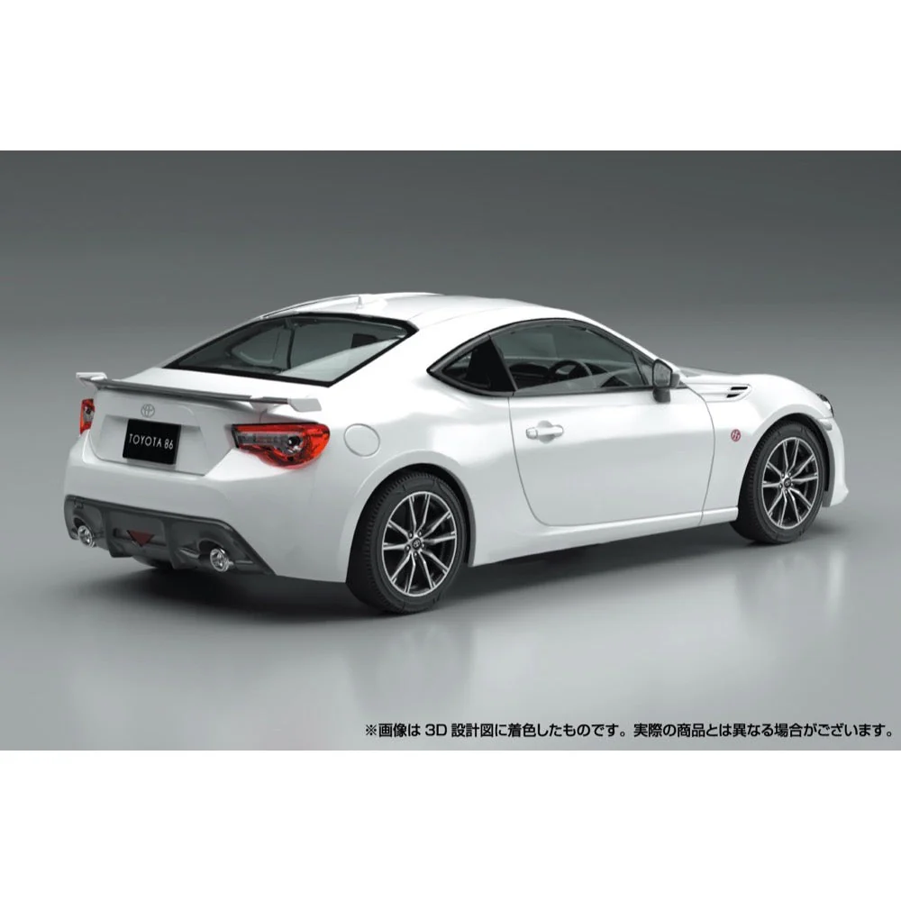 Aoshima A006884 1/32 Snap Toyota 86 (Crystal White Pearl) - Image 3