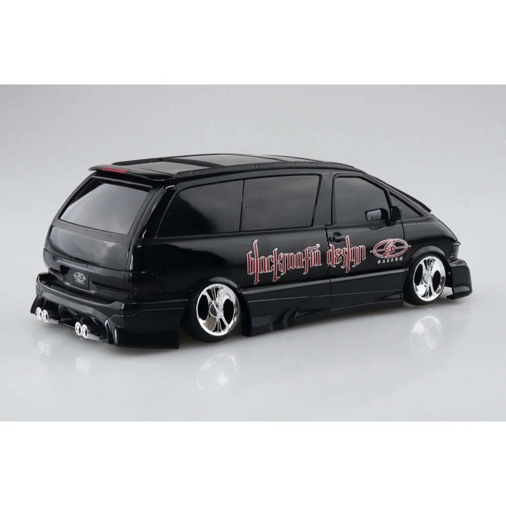Aoshima A020161 1/24 Black Mafia Tcr11W Estima '98 Toyota - Image 3