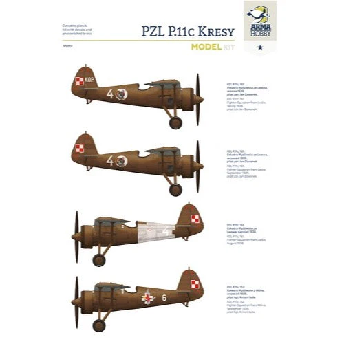 Arma Hobby 70017 1/72 PZL P.11c Kresy - Image 3