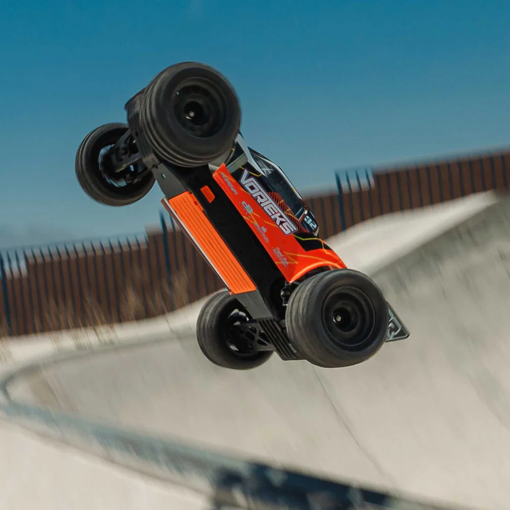 ARRMA 1/10 Vorteks MEGA 550 2WD RC Stadium Truck (Orange) ARA3205ST1 - Image 2