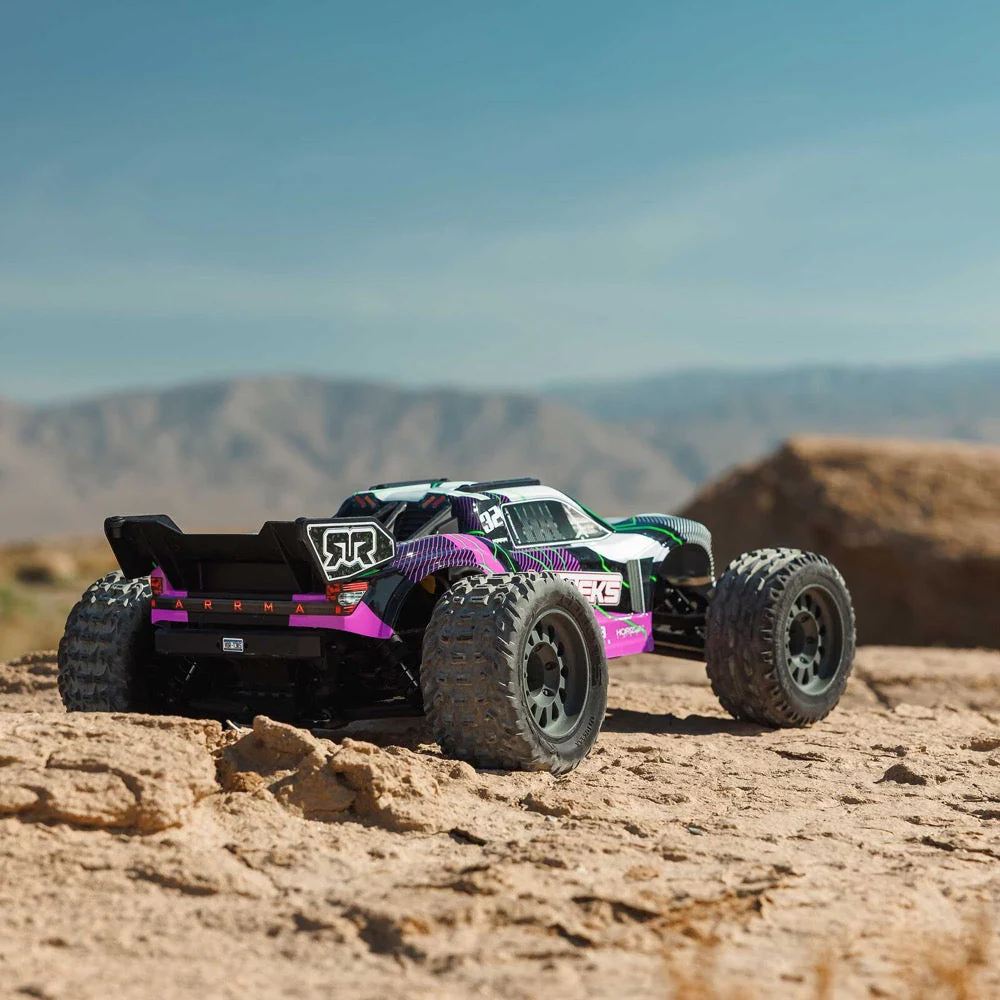 ARRMA 1/10 Vorteks MEGA 550 2WD RC Stadium Truck (Purple) ARA3205ST2 - Image 14