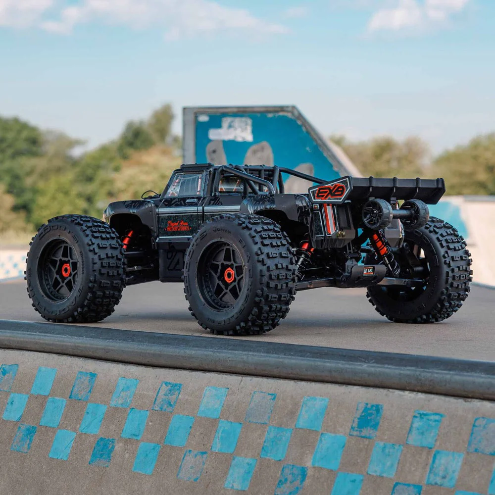 Arrma 1/5 Outcast 4X4 8S BLX EXB Brushless Stunt Monster Truck RTR Black ARA5810V2T1 - Image 21