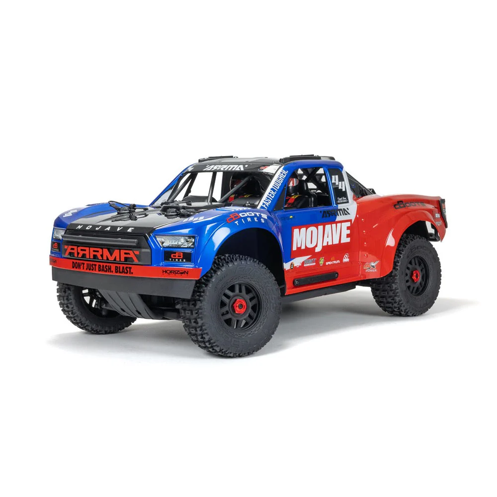 Arrma 1/8 Mojave 4X4 BLX 4S Desert Truck (Blue/Red) ARA4404T2