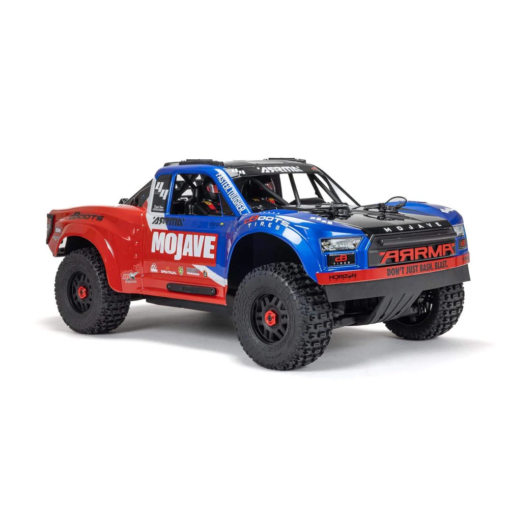 Arrma 1/8 Mojave 4X4 BLX 4S Desert Truck (Blue/Red) ARA4404T2 - Image 2