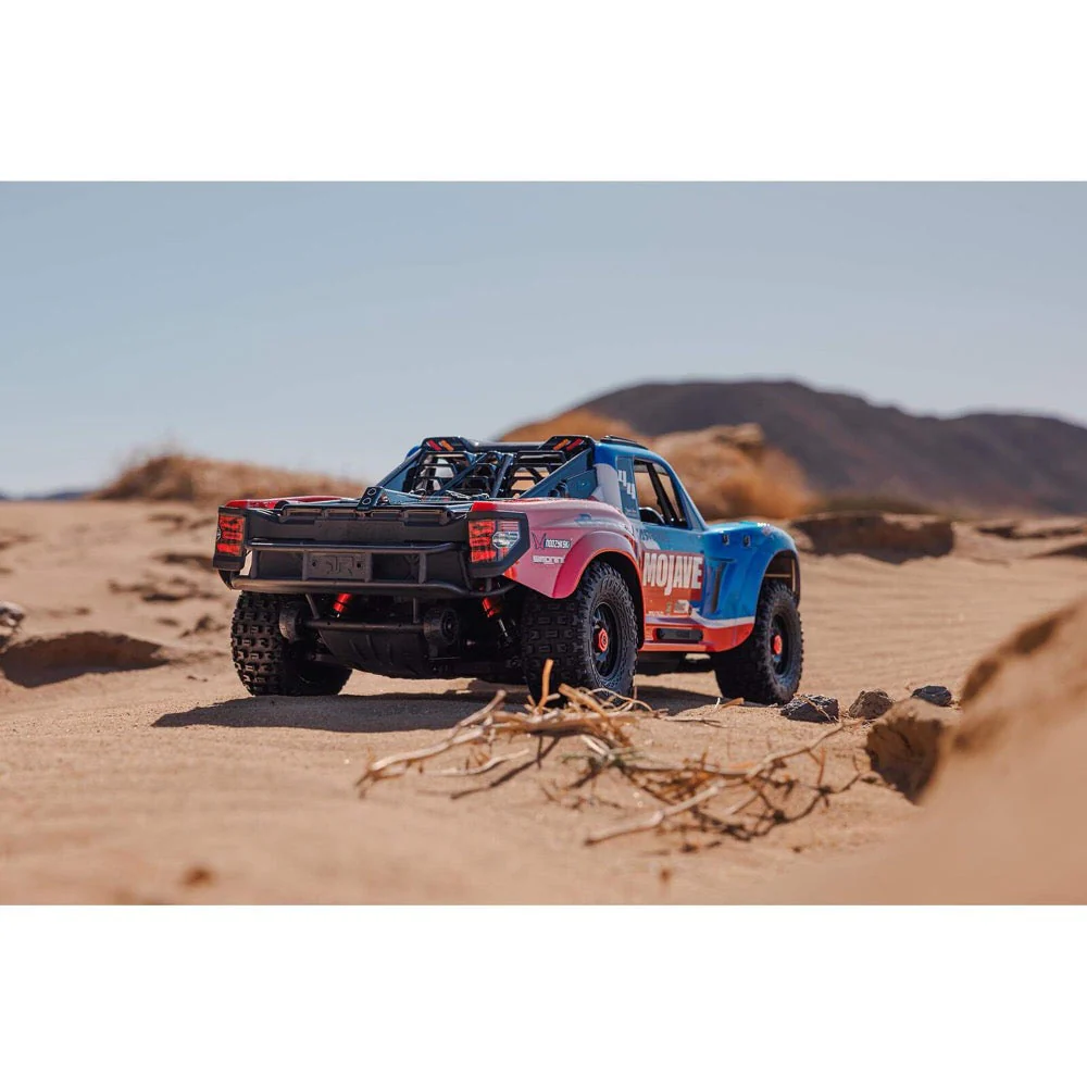 Arrma 1/8 Mojave 4X4 BLX 4S Desert Truck (Blue/Red) ARA4404T2 - Image 22