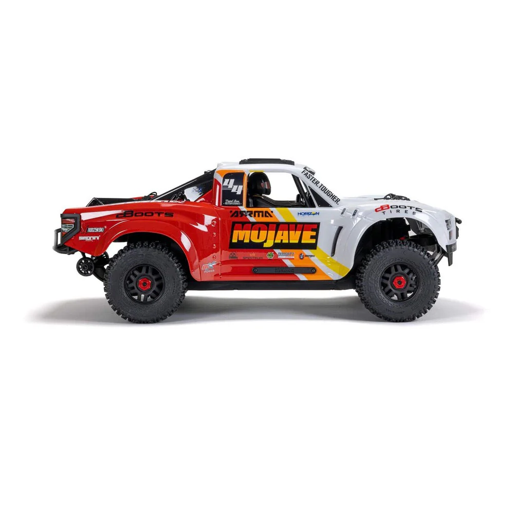 Arrma 1/8 Mojave 4X4 BLX 4S Desert Truck (White/Red) ARA4404T1 - Image 4