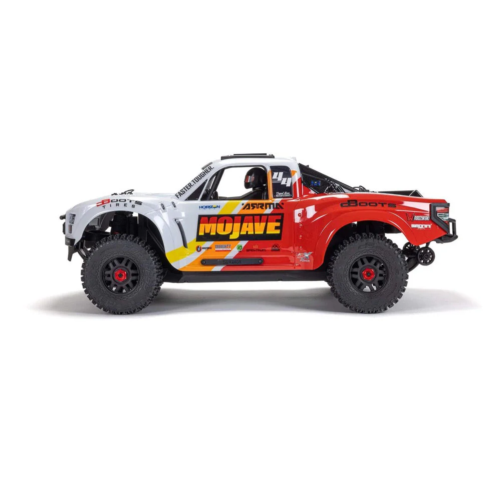 Arrma 1/8 Mojave 4X4 BLX 4S Desert Truck (White/Red) ARA4404T1 - Image 8
