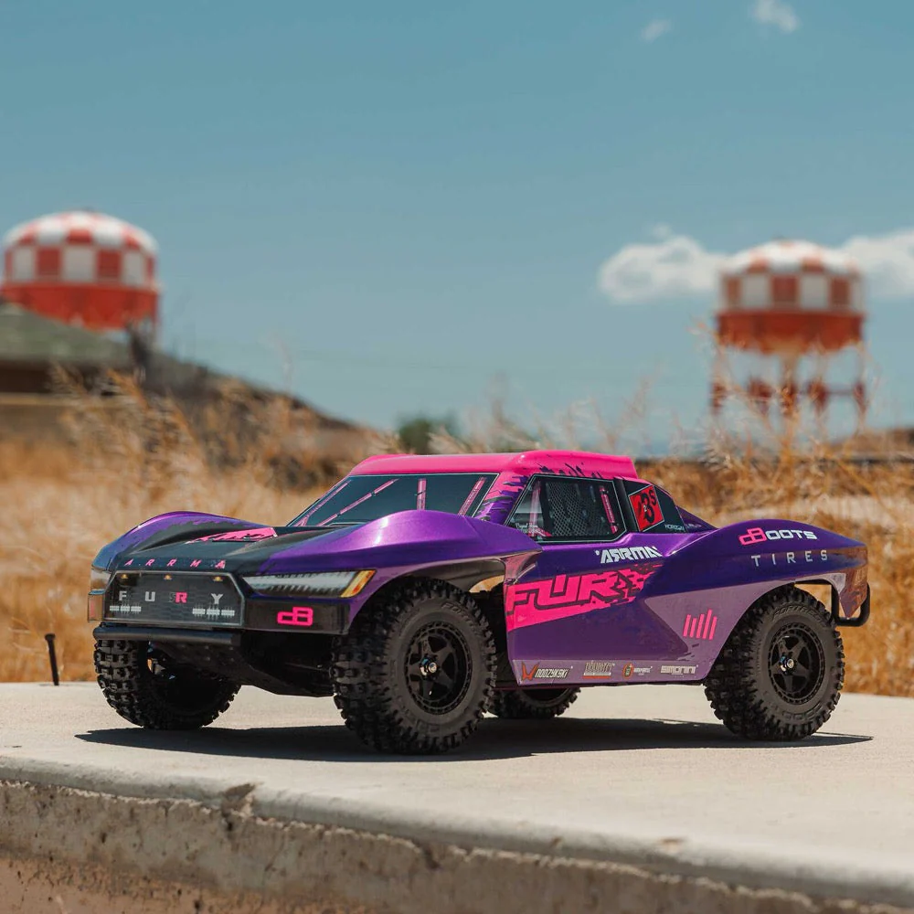 Arrma ARA3521T3 Fury 1/10 2WD 223S BLX Short Course Truck RTR Purple - Image 17