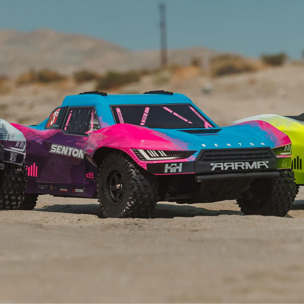 Arrma ARA4303V4T3 Senton 1/10 V4 4X4 223S BLX Short Course Truck RTR Blue - Image 19