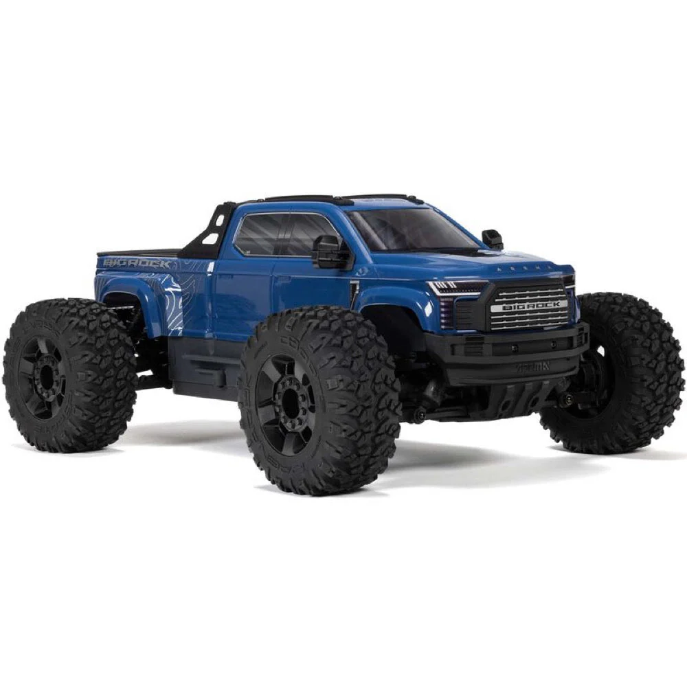 Arrma Big Rock Crew Cab V4 4X4 223S BLX RC Monster Truck (Blue) ARA4312V4T3 - Image 12