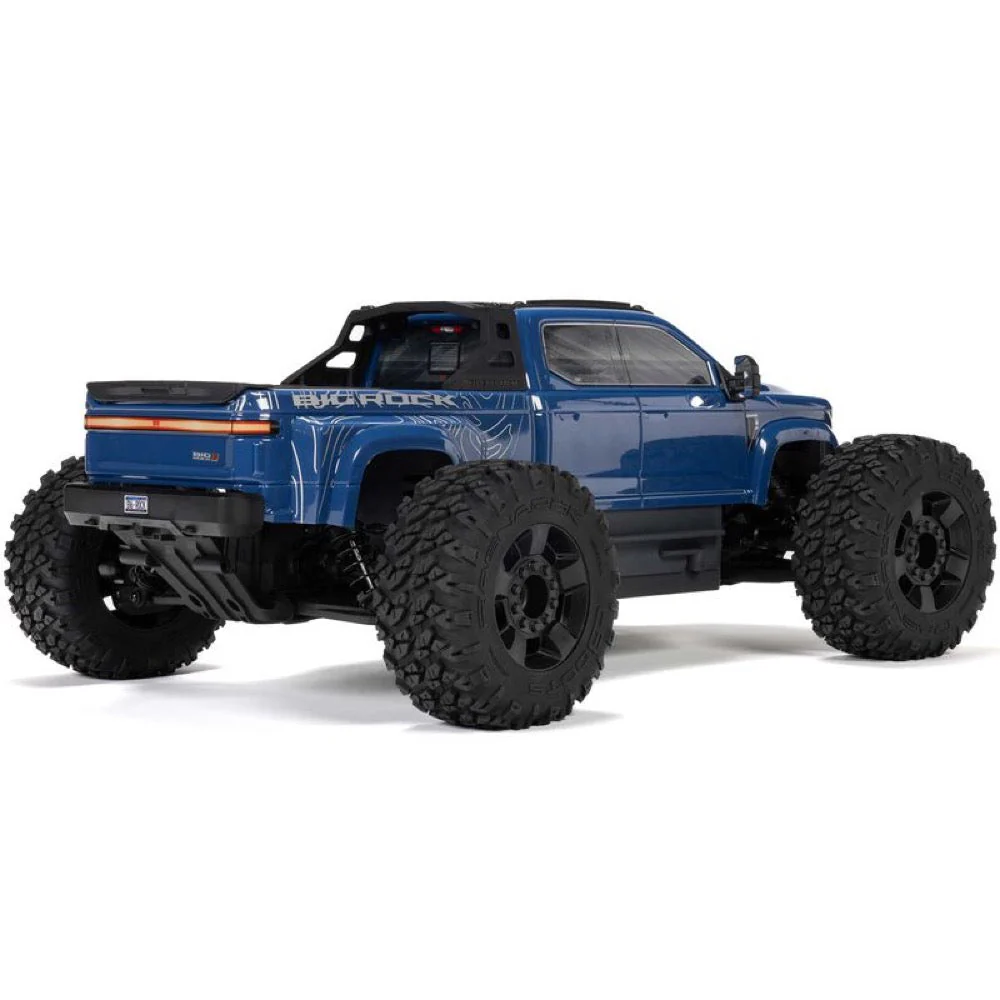 Arrma Big Rock Crew Cab V4 4X4 223S BLX RC Monster Truck (Blue) ARA4312V4T3 - Image 13