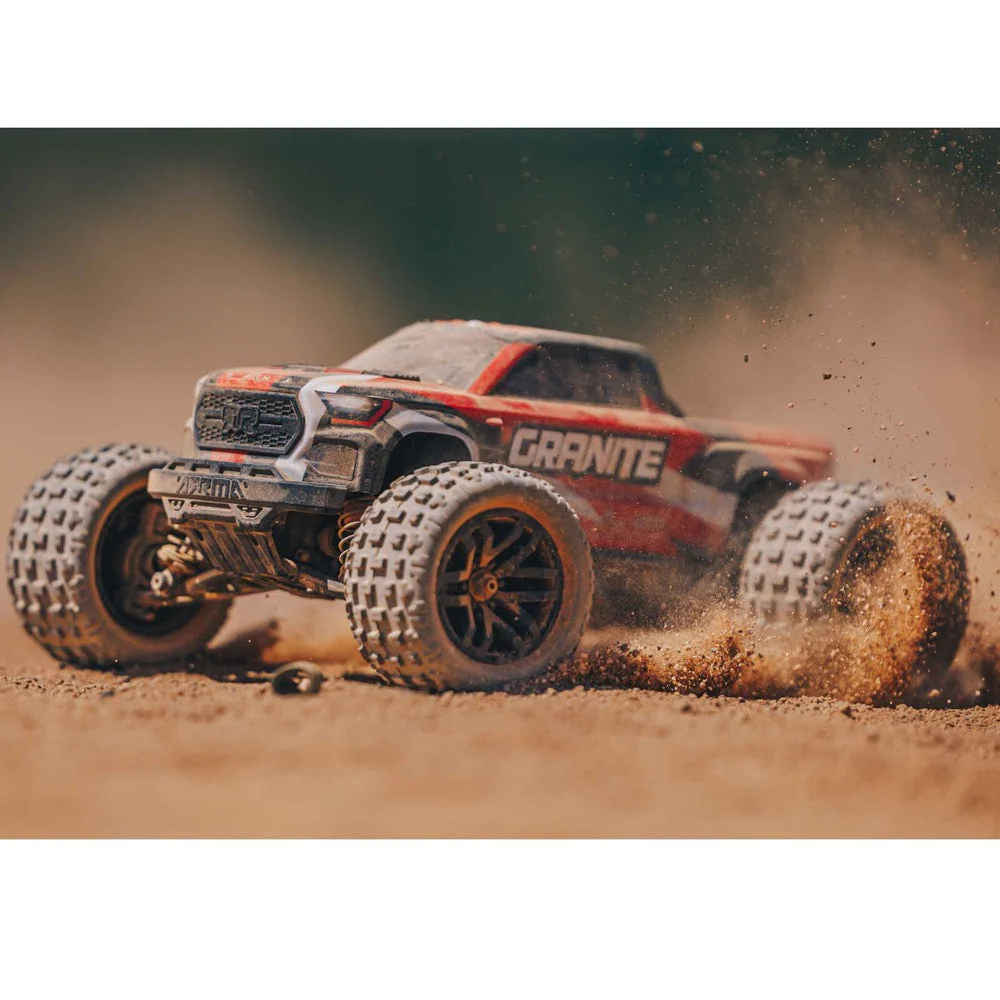 Arrma Granite Grom 1/18 4x4 Monster Truck (Red) ARA2102T2 - Image 5