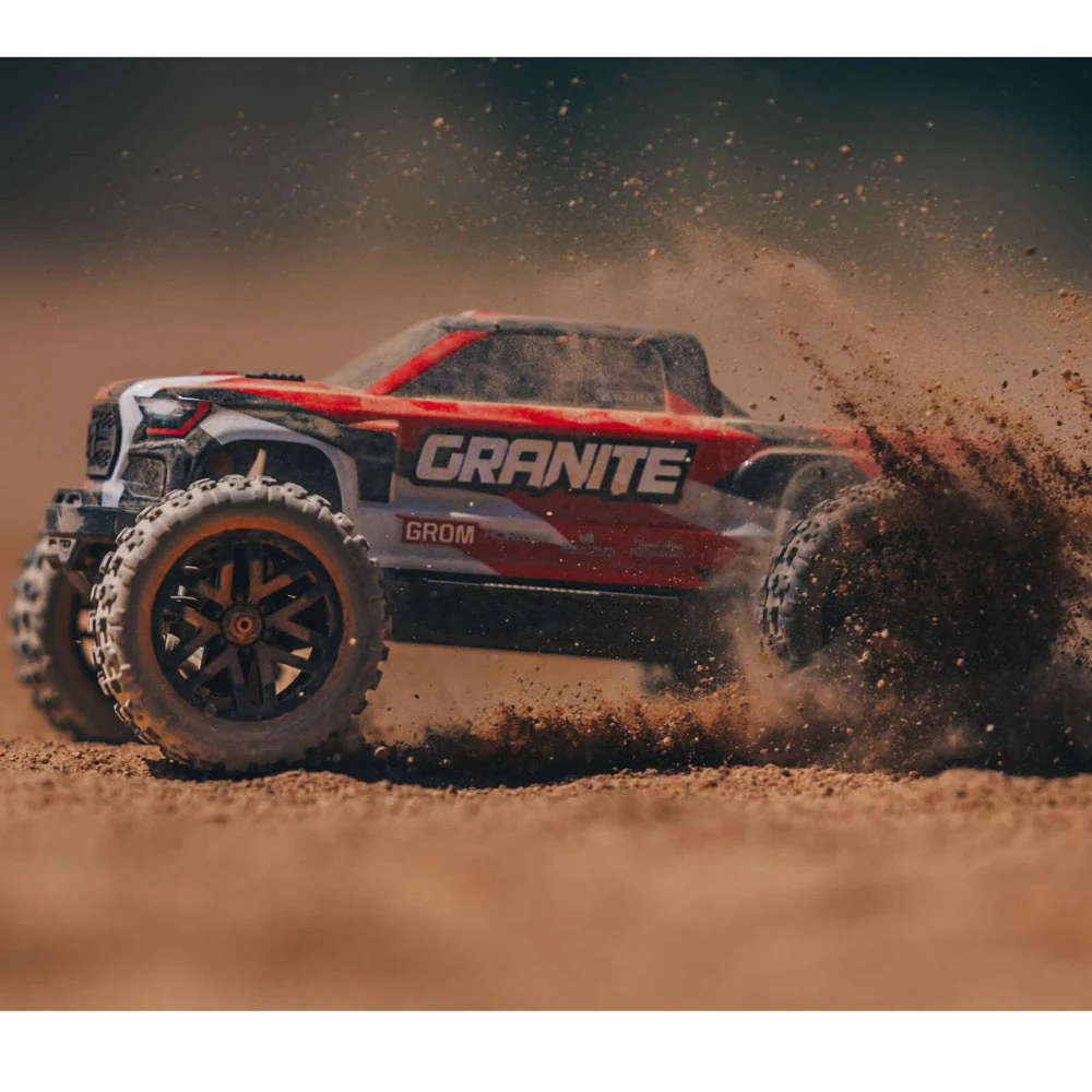 Arrma Granite Grom 1/18 4x4 Monster Truck (Red) ARA2102T2 - Image 6