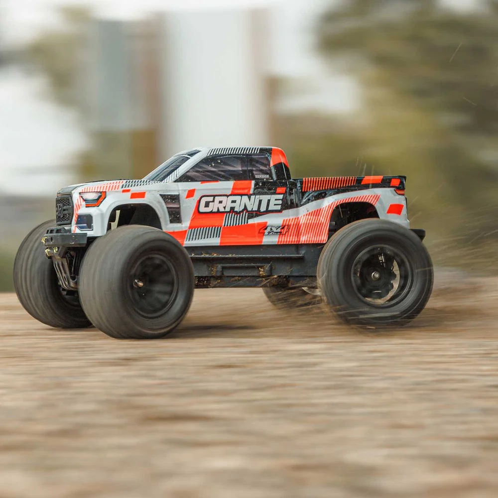 Arrma Granite MEGA 665 1/10 4X4 Brushed Monster Truck RTR (Orange) ARA4202V4T3 - Image 17