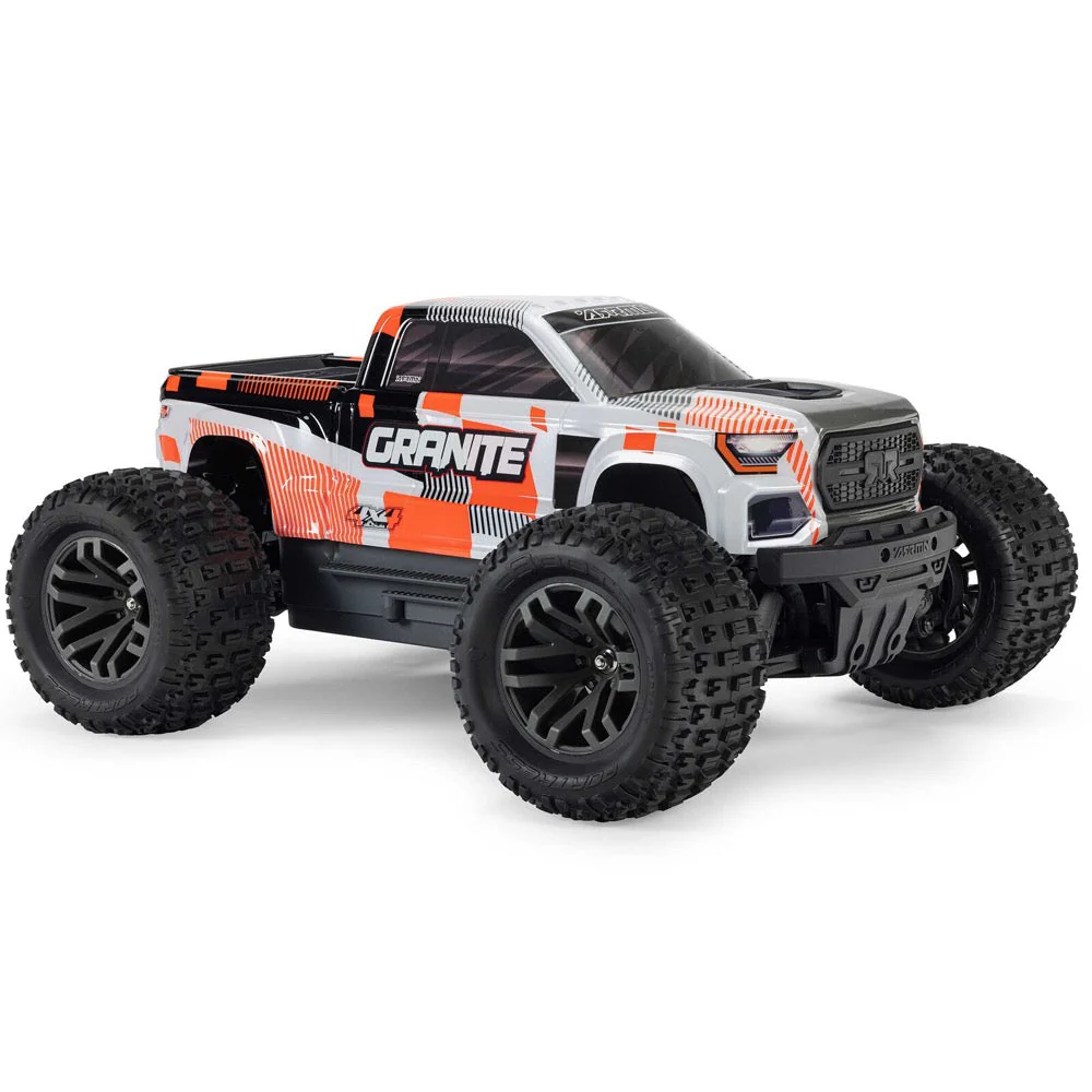 Arrma Granite MEGA 665 1/10 4X4 Brushed Monster Truck RTR (Orange) ARA4202V4T3 - Image 2