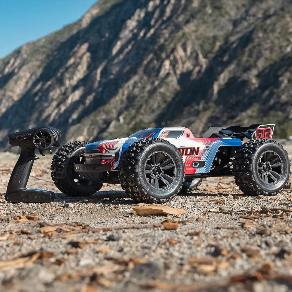 Arrma Kraton 6S BLX 4X4 1/8 Speed Monster Truck RTR Blue/Red ARA8608V6T4 - Image 24