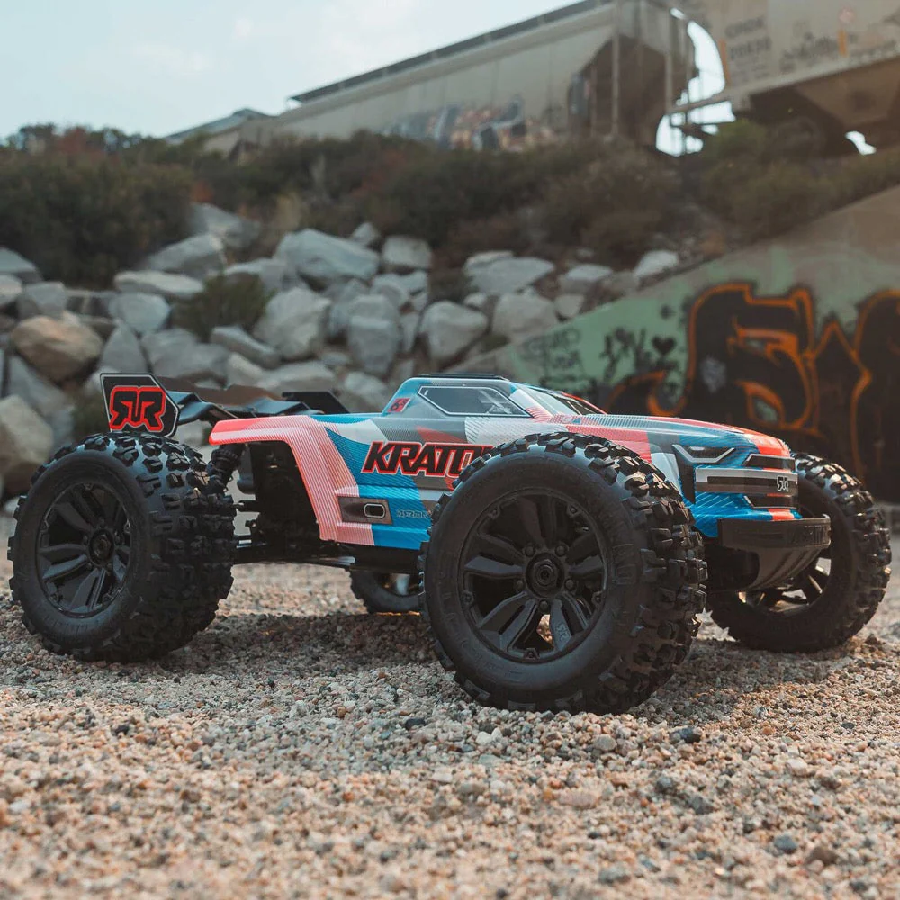 Arrma Kraton 6S BLX 4X4 1/8 Speed Monster Truck RTR Orange/Blue ARA8608V6T1 - Image 11