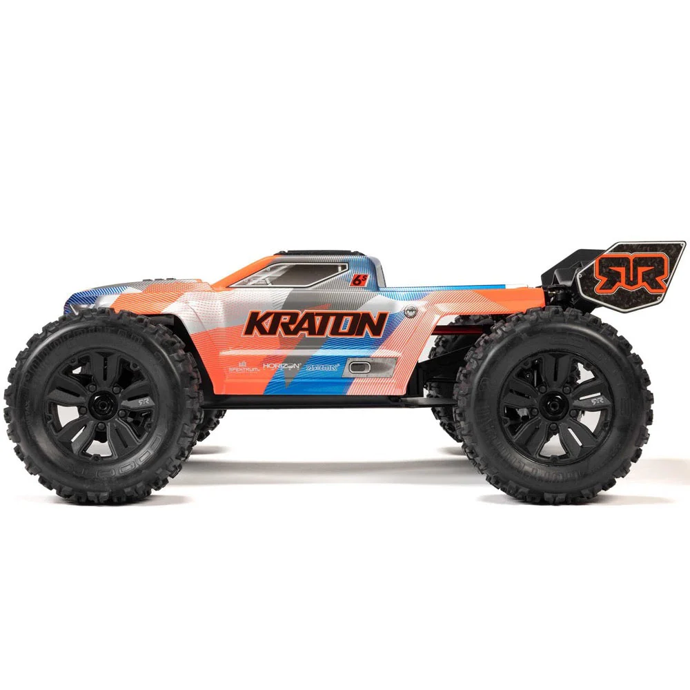 Arrma Kraton 6S BLX 4X4 1/8 Speed Monster Truck RTR Orange/Blue ARA8608V6T1 - Image 3