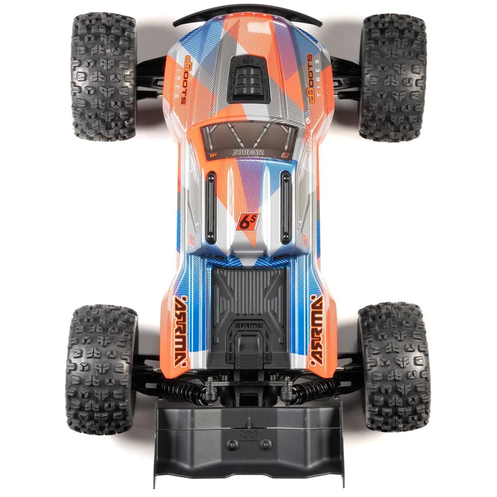 Arrma Kraton 6S BLX 4X4 1/8 Speed Monster Truck RTR Orange/Blue ARA8608V6T1 - Image 6