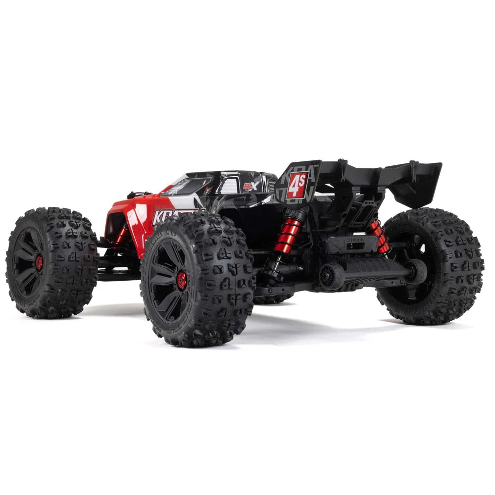 Arrma Kraton V2 4X4 BLX 4S RC Speed Monster Truck Red ARA4408V2T3 - Image 2