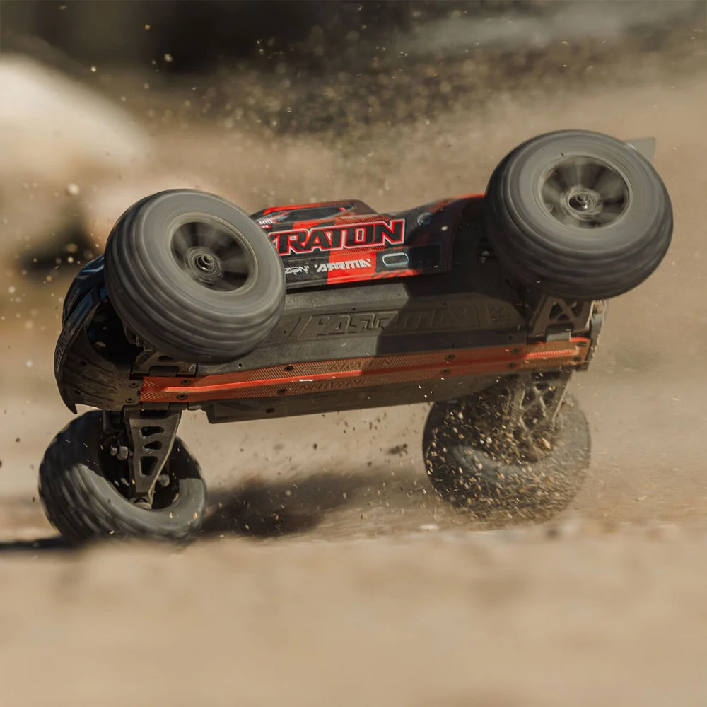 Arrma Mini Kraton 3S BLX 4X4 1/16 Speed Monster Truck (Red/Black) ARA2508T1 - Image 22