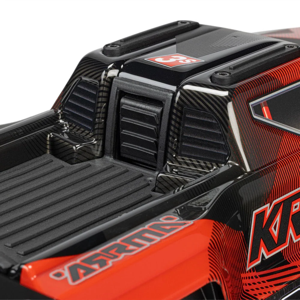 Arrma Mini Kraton 3S BLX 4X4 1/16 Speed Monster Truck (Red/Black) ARA2508T1 - Image 9