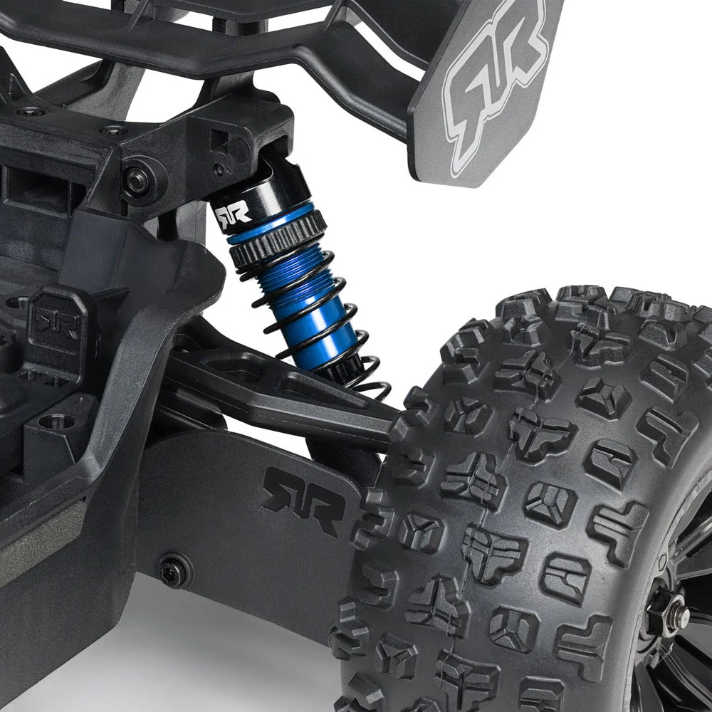 Arrma Mini Kraton 3S BLX 4X4 1/16 Speed Monster Truck (Red/Blue) ARA2508ST1 - Image 11