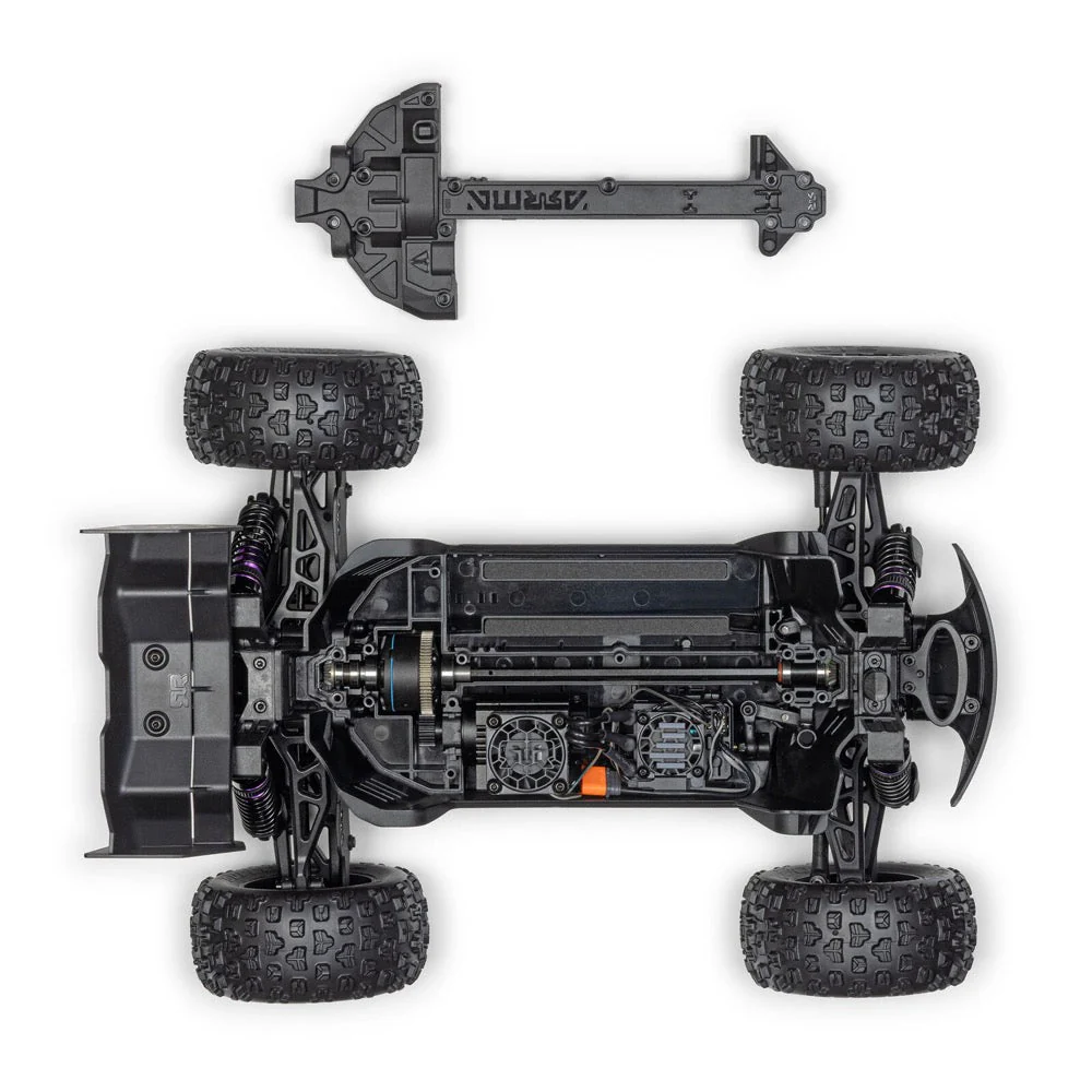 Arrma Mini Kraton 3S BLX 4X4 1/16 Speed Monster Truck (Teal/Pink) ARA2508ST2 - Image 16