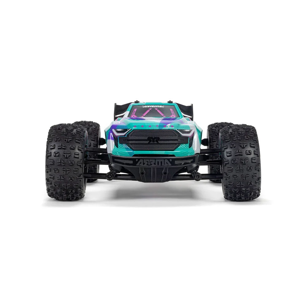 Arrma Mini Kraton 3S BLX 4X4 1/16 Speed Monster Truck (Teal/Pink) ARA2508ST2 - Image 6