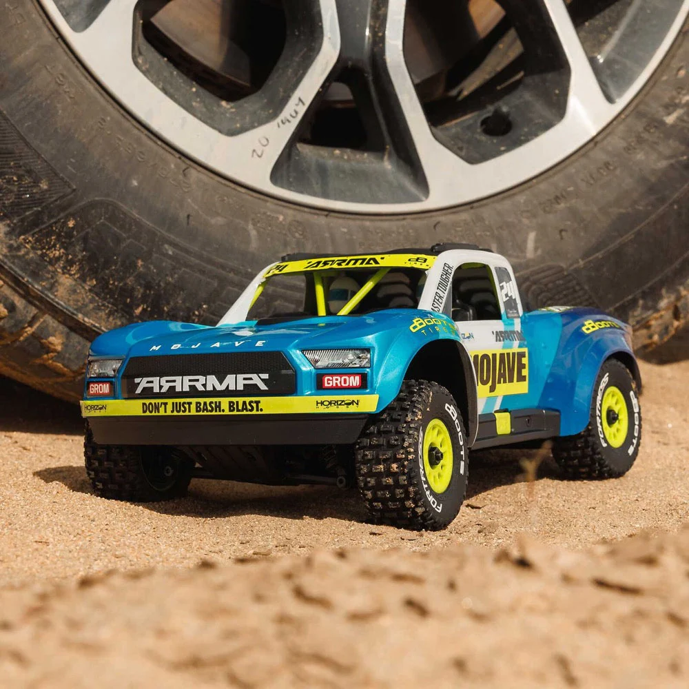 Arrma Mojave Grom 1/18 4x4 RC Desert Truck (Blue/White) ARA2104T2 - Image 18