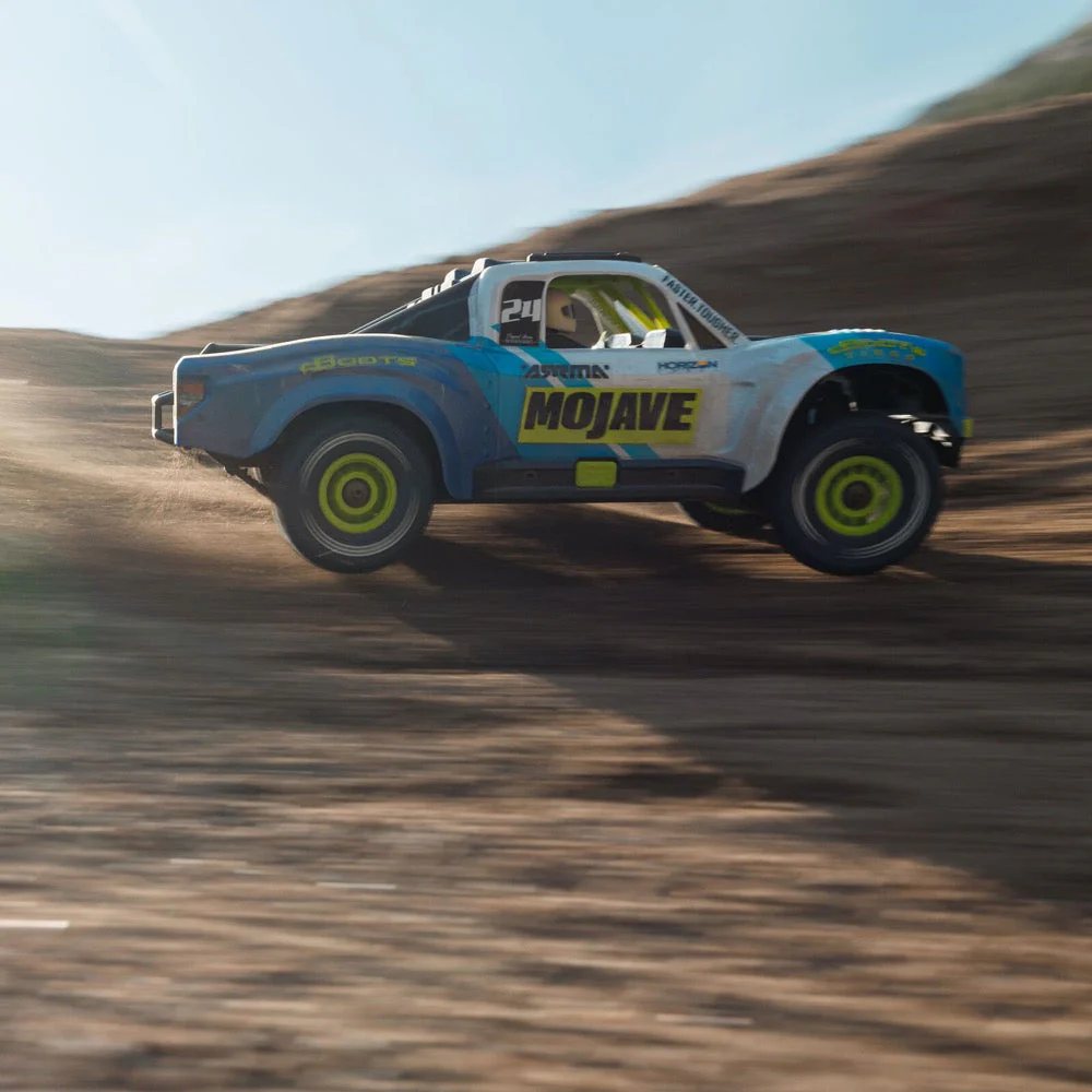 Arrma Mojave Grom 1/18 4x4 RC Desert Truck (Blue/White) ARA2104T2 - Image 21
