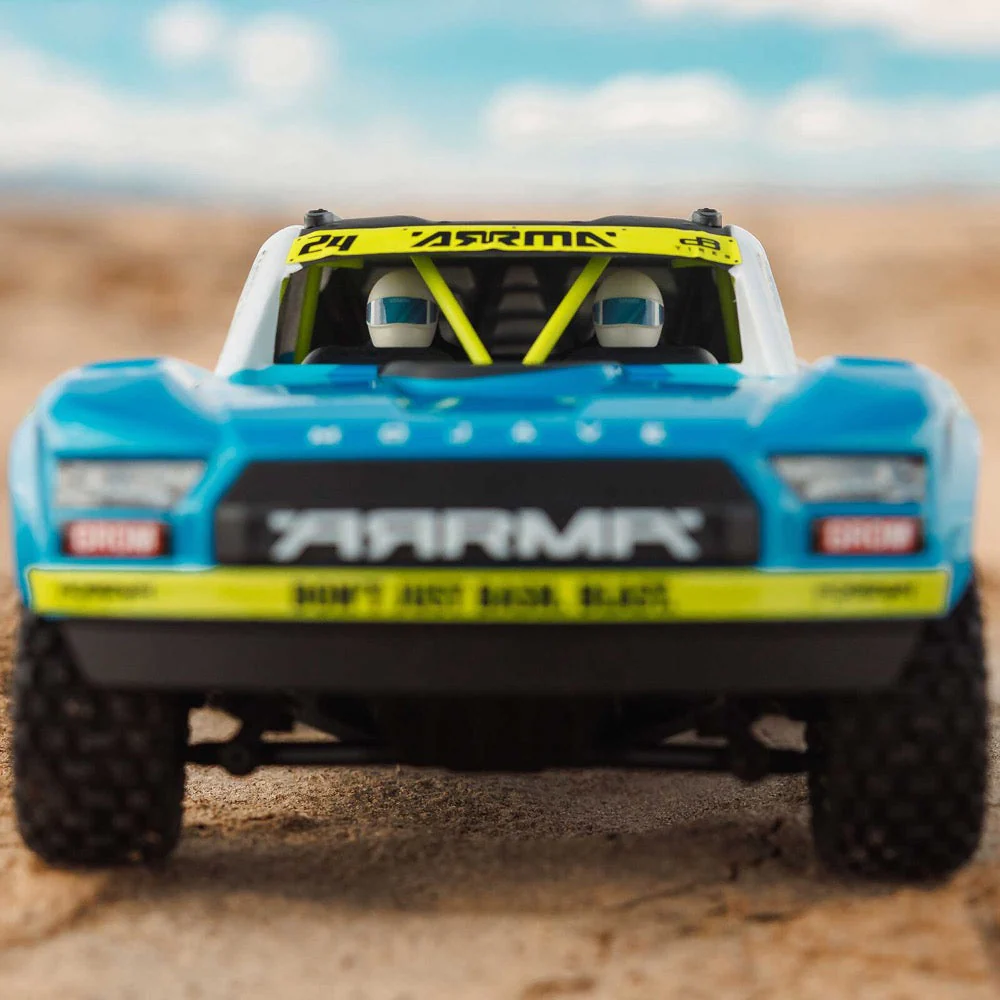 Arrma Mojave Grom 1/18 4x4 RC Desert Truck (Blue/White) ARA2104T2 - Image 23