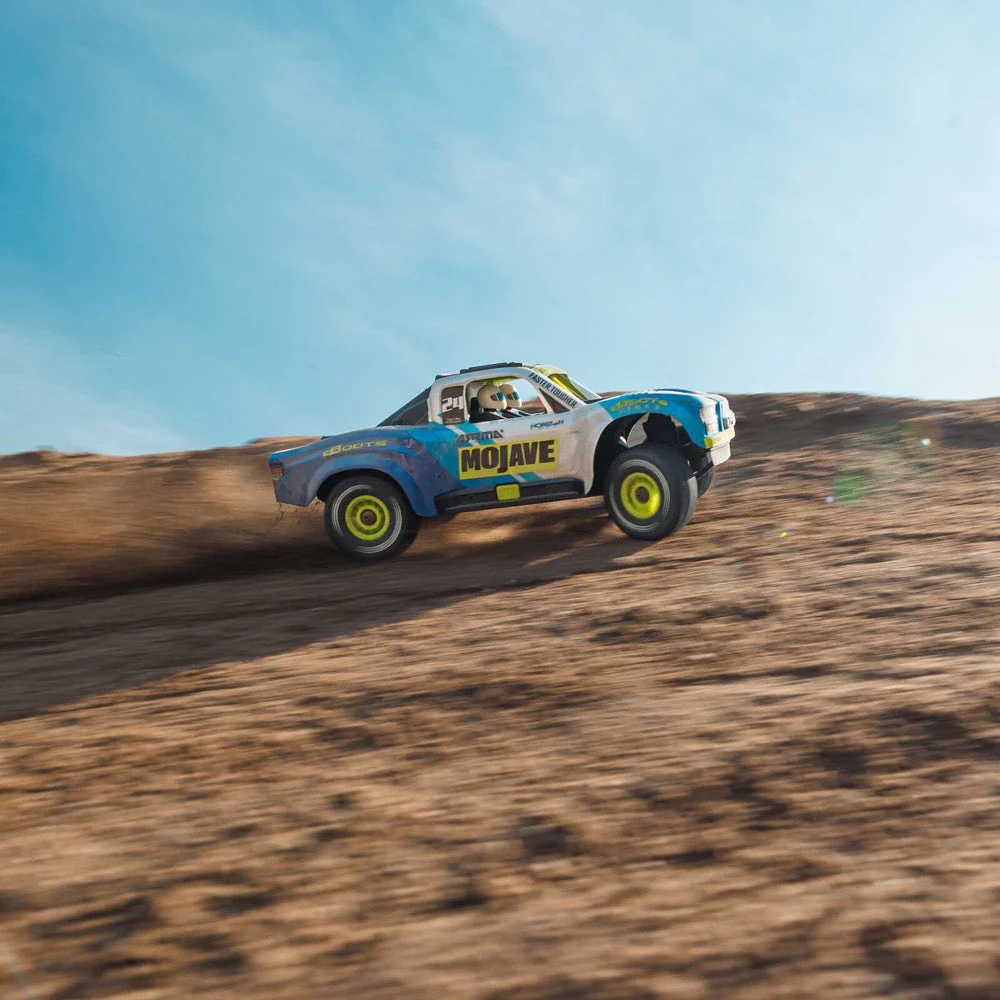 Arrma Mojave Grom 1/18 4x4 RC Desert Truck (Blue/White) ARA2104T2 - Image 24
