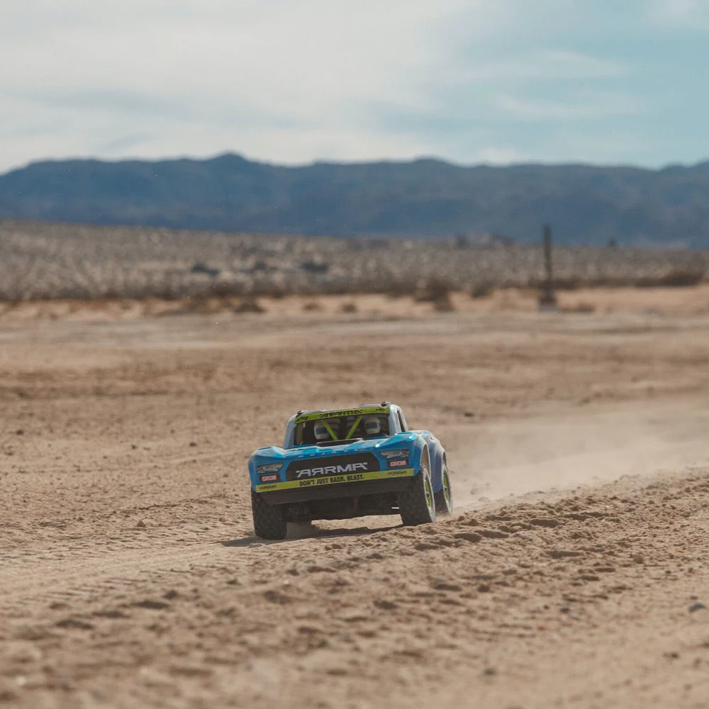 Arrma Mojave Grom 1/18 4x4 RC Desert Truck (Blue/White) ARA2104T2 - Image 29