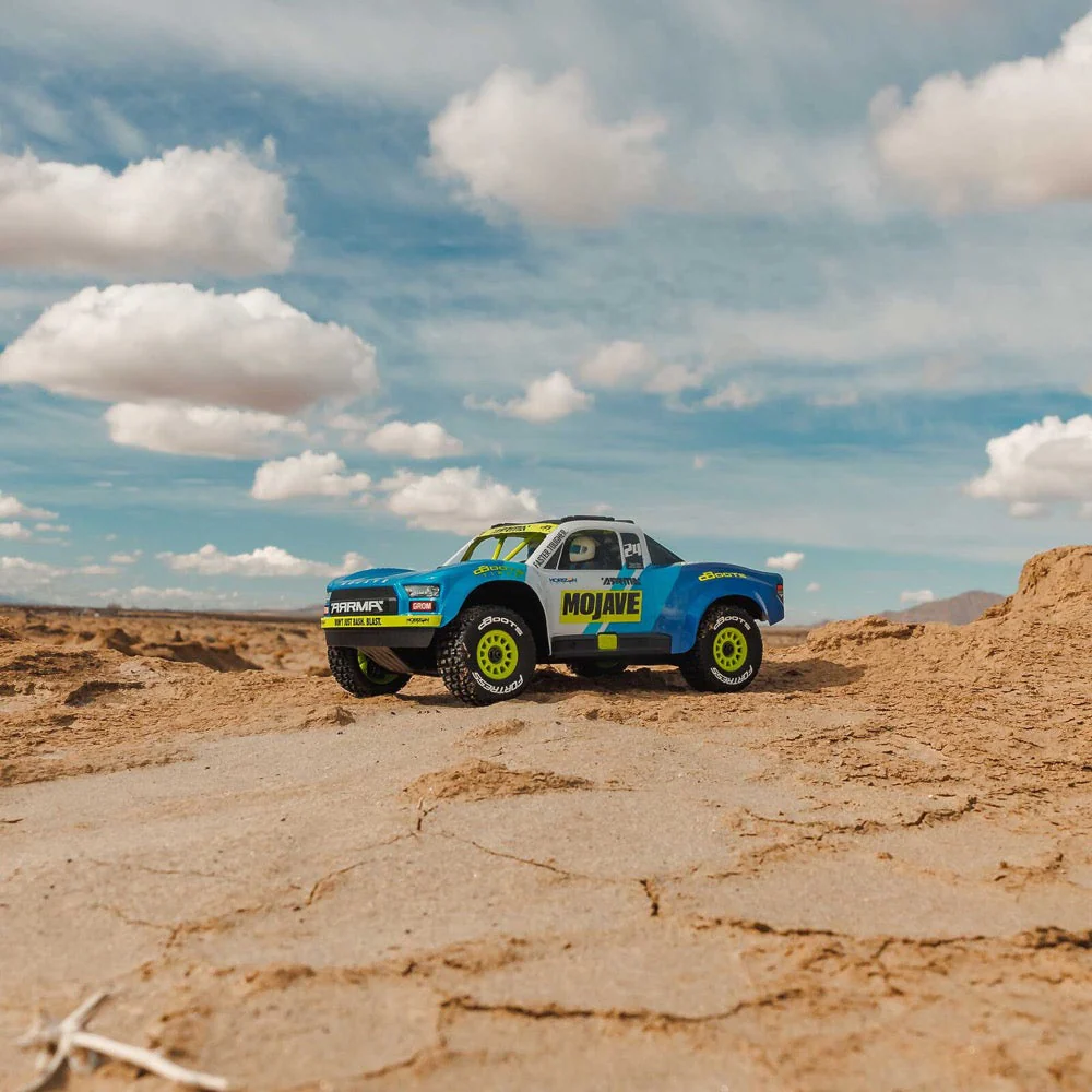 Arrma Mojave Grom 1/18 4x4 RC Desert Truck (Blue/White) ARA2104T2 - Image 30