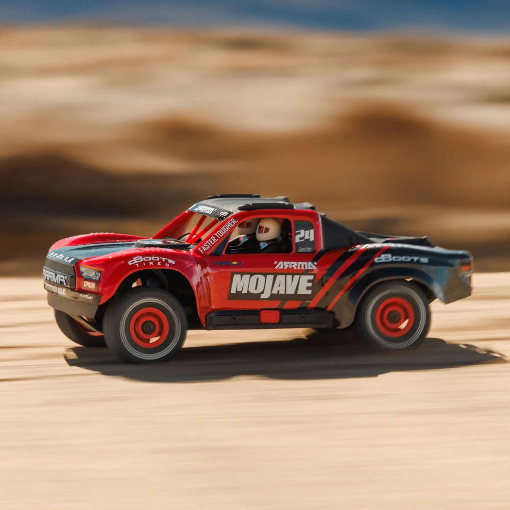 Arrma Mojave Grom 1/18 4x4 RC Desert Truck (Red/Black) ARA2104T1 - Image 9