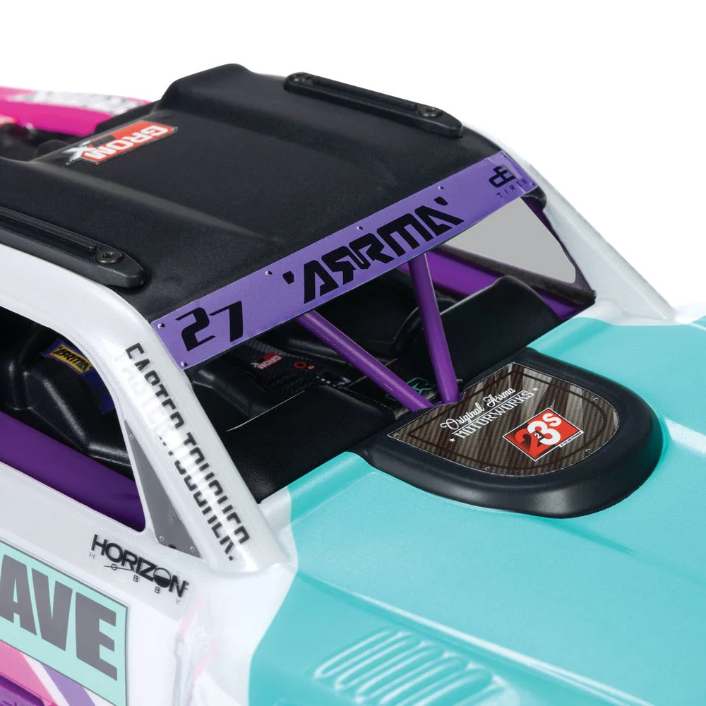 Arrma Mojave Grom 223S 1/18 Brushless 4x4 RC Desert Truck (Teal) ARA2304ST1 - Image 9