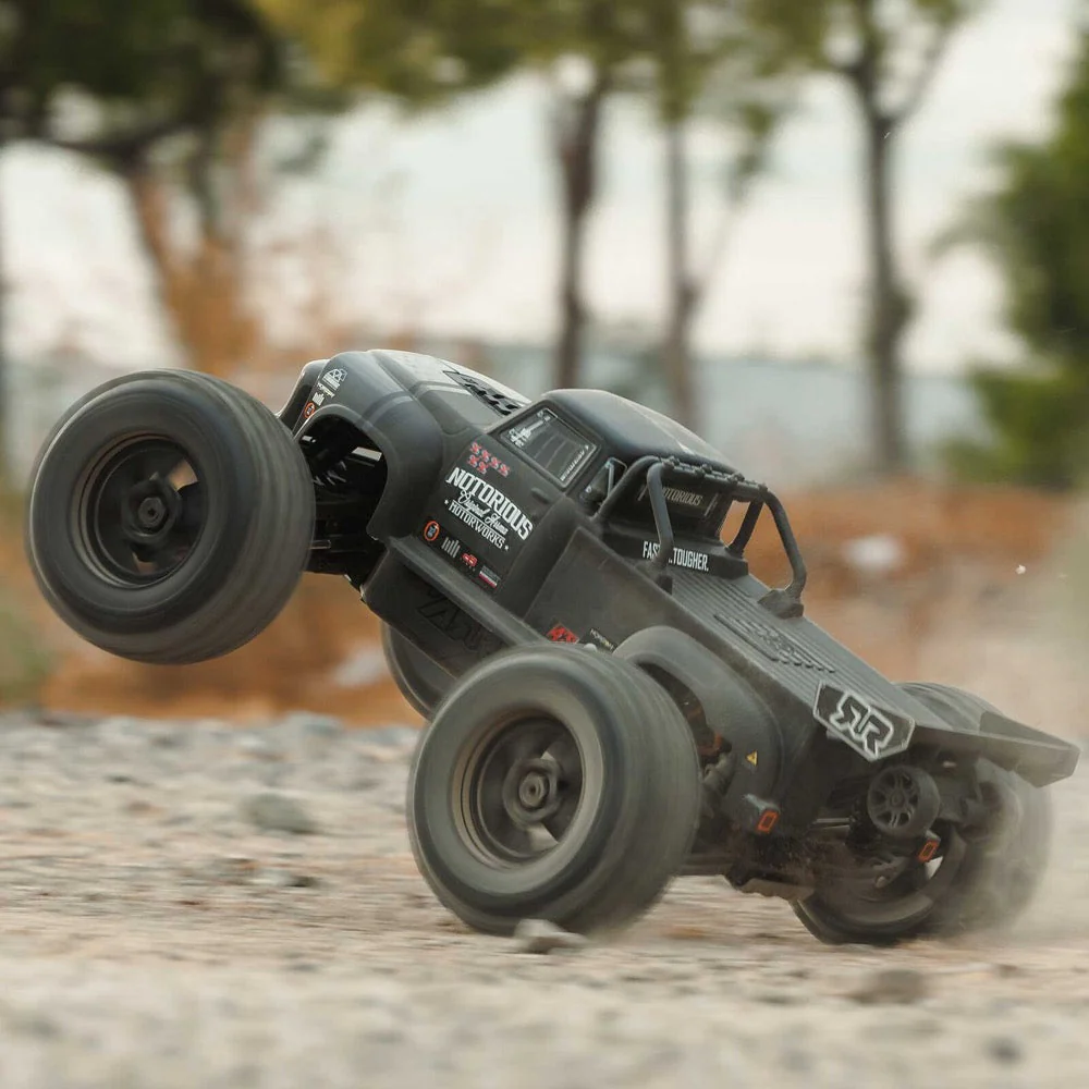 Arrma Notorious 6S BLX 4X4 1/8 Stunt Truck RTR Black ARA8611V6T1 - Image 15