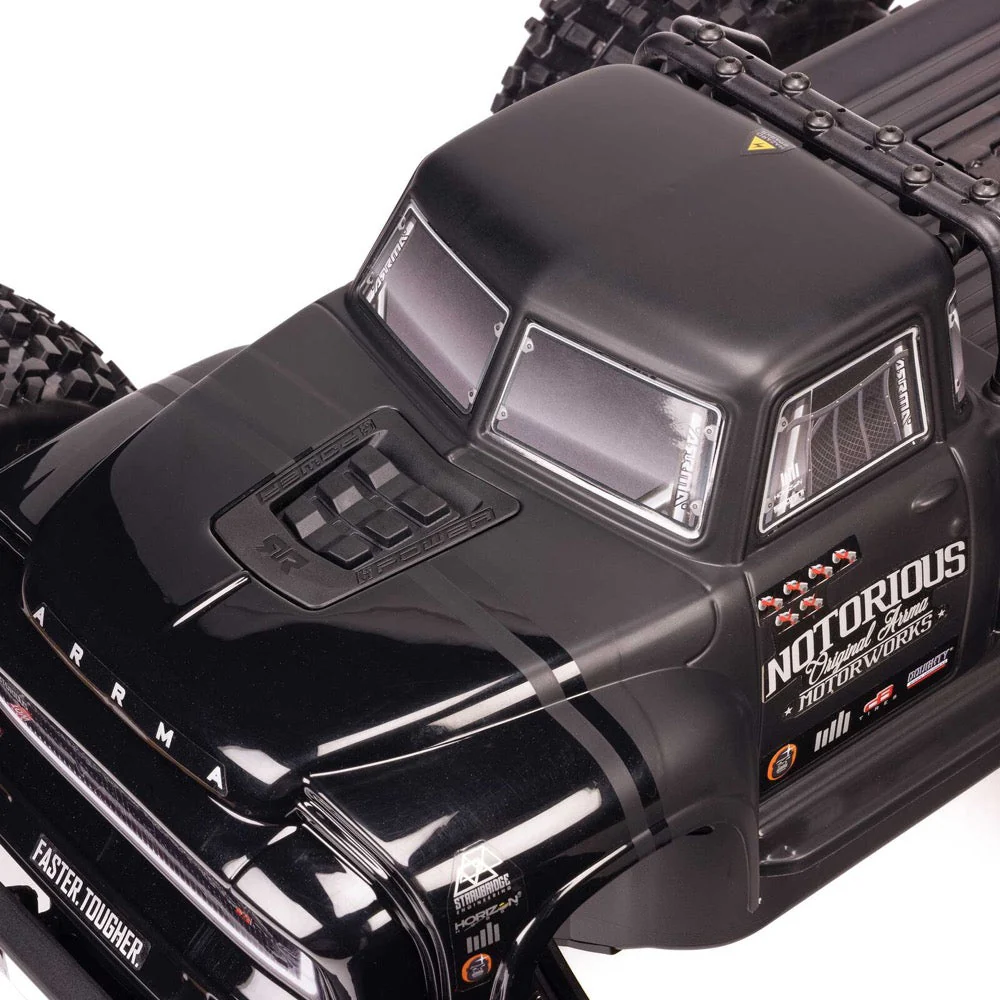 Arrma Notorious 6S BLX 4X4 1/8 Stunt Truck RTR Blue ARA8611V6T2 - Image 13
