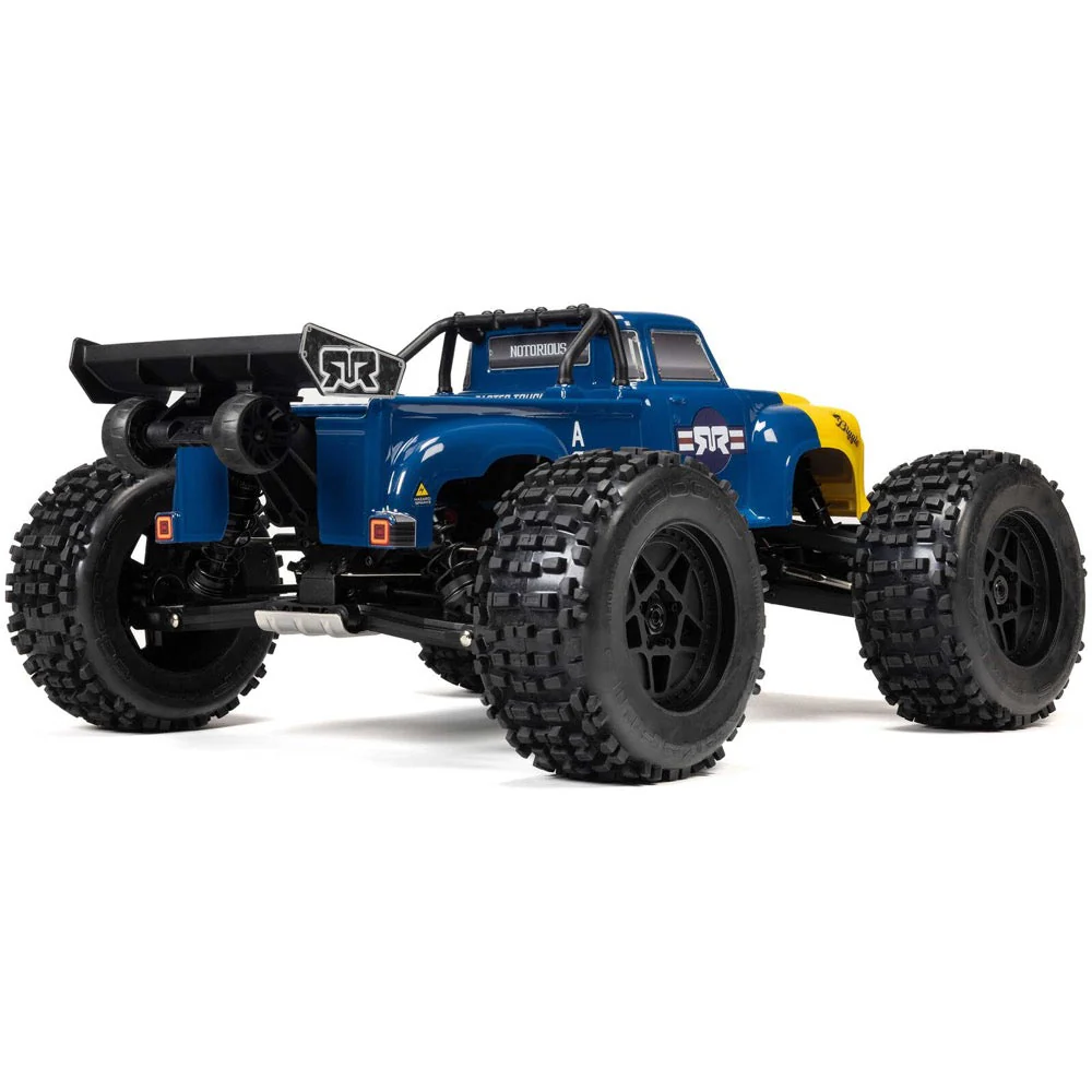 Arrma Notorious 6S BLX 4X4 1/8 Stunt Truck RTR Blue ARA8611V6T2 - Image 5
