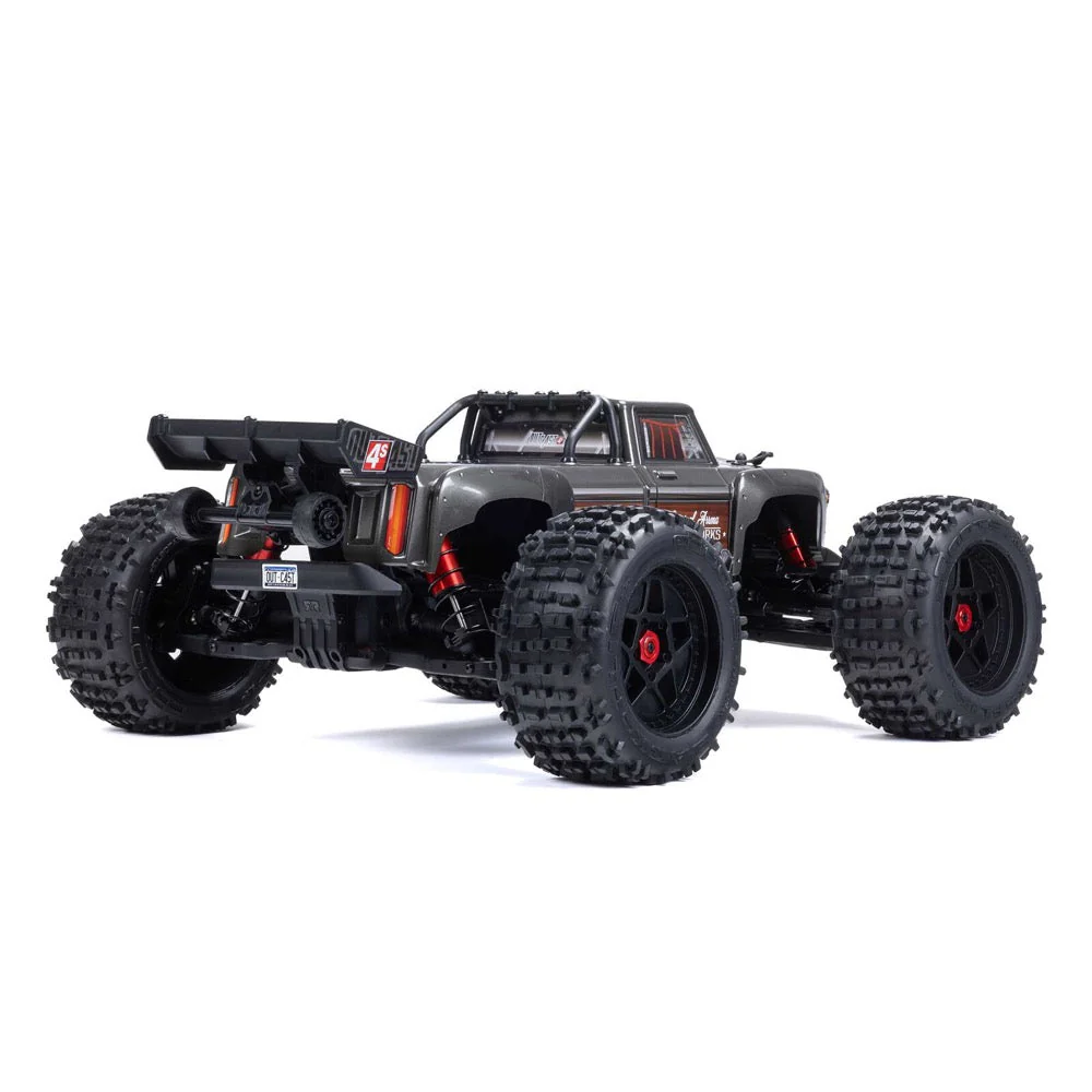 Arrma Outcast V2 4X4 BLX 4S RC Stunt Truck Gunmetal ARA4410V2T3 - Image 3